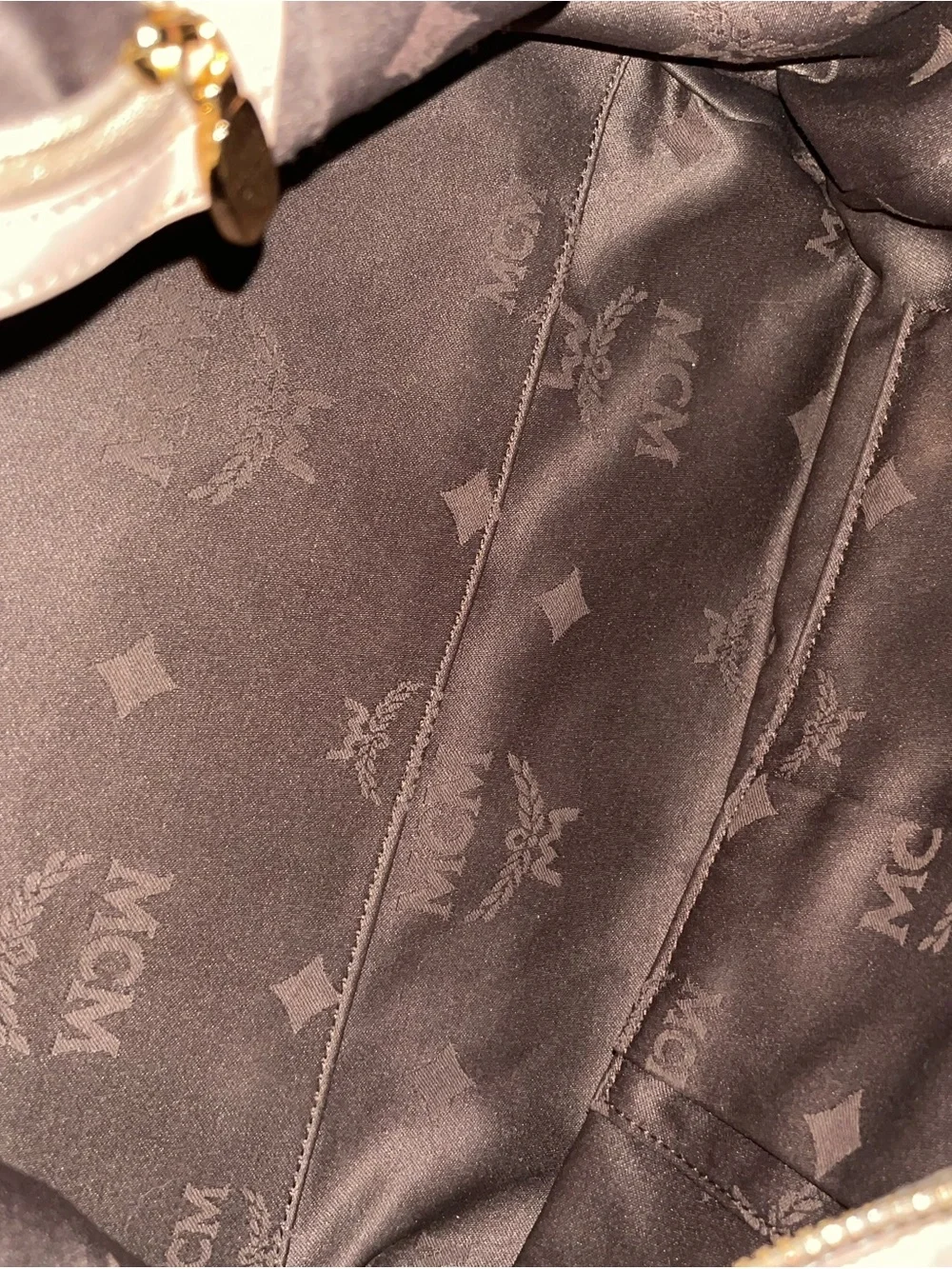MCM boston leather